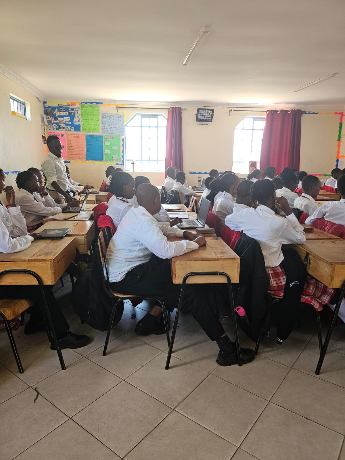 Students engaged in STEM learning